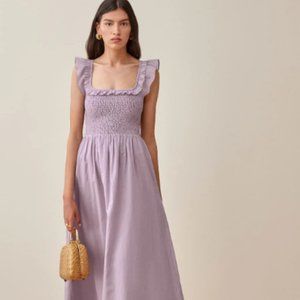 Reformation Smocked Noreen Dress Size Small